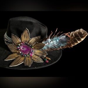 Meet Jolene | Handcrafted Leather Floral Western Hat || Wildwood #001